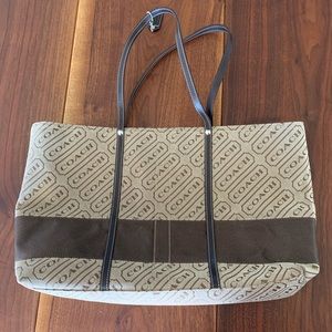 Coach Lozenge Signature Stripe Tote bag